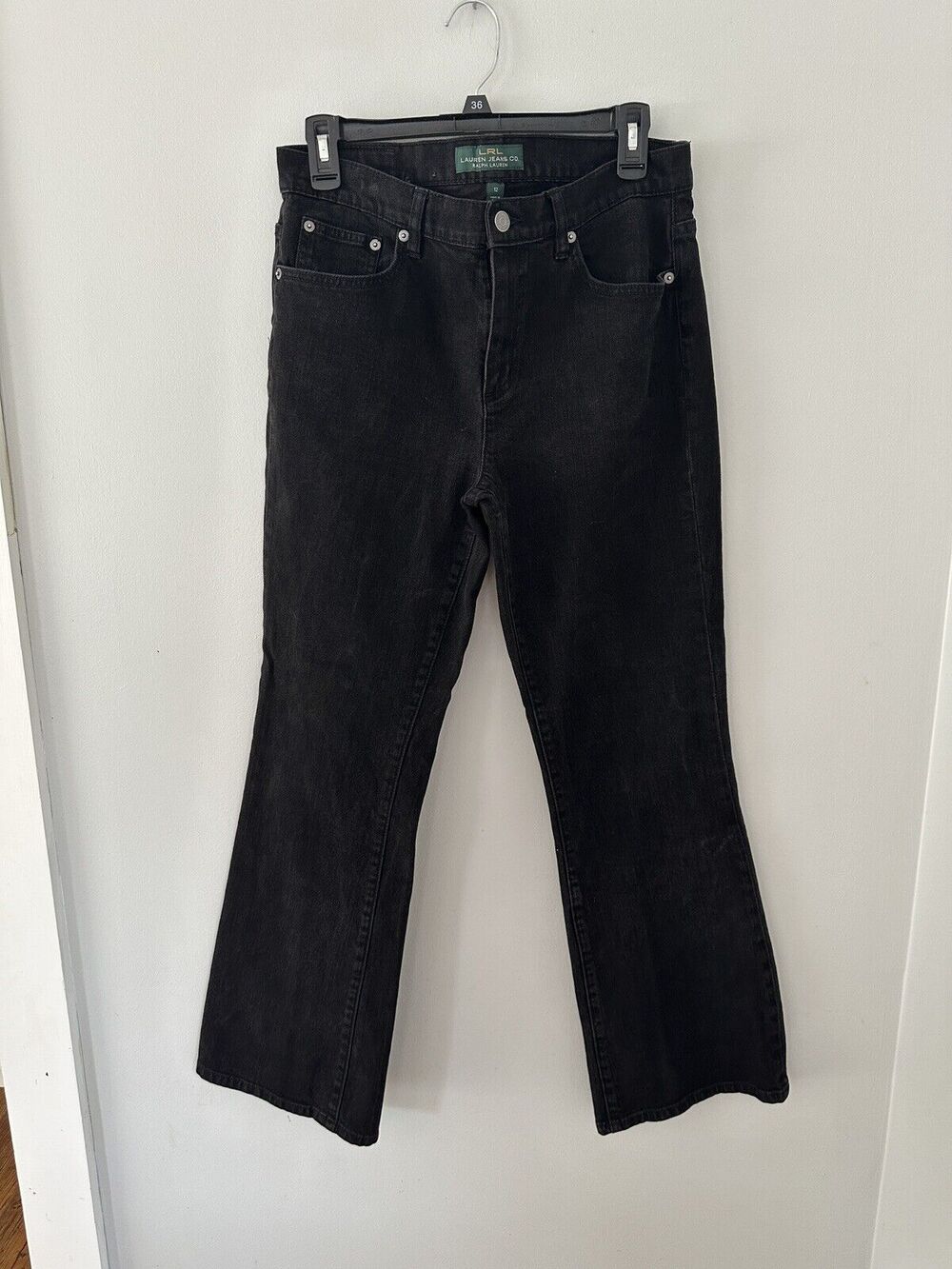 .Ralph Lauren Lauren Jeans Co Size 12 Women’s Black Flared